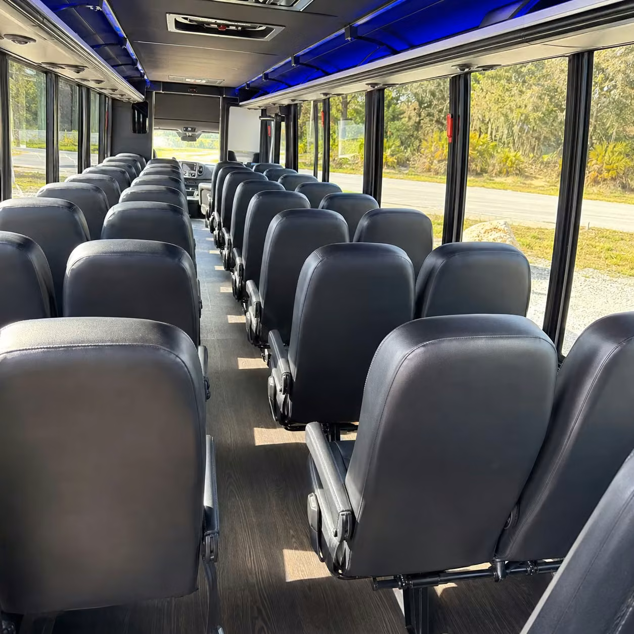 25 passenger minibus inside
