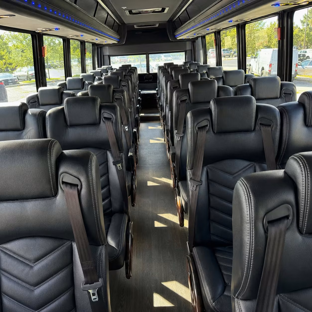 25 passenger minibus interior
